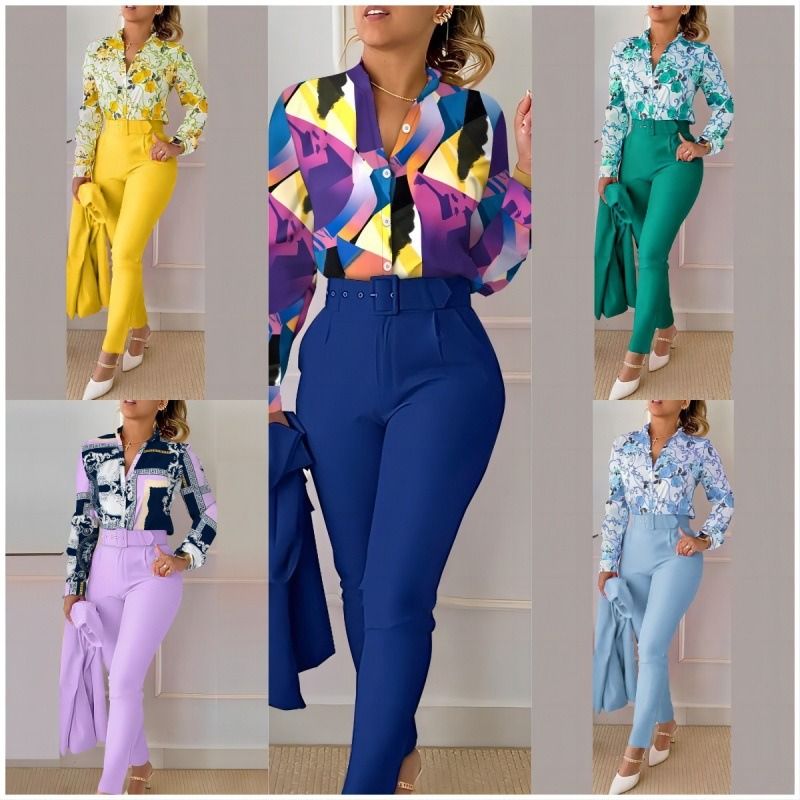 Africa Europe America 2026 Spring Sweet Style Fresh & Sweet Women's Clothing Polyester Long-Sleeve Fashion Casual Set Plant & Flower Patterns Popular 3D Elements Comfortable Casual Style
