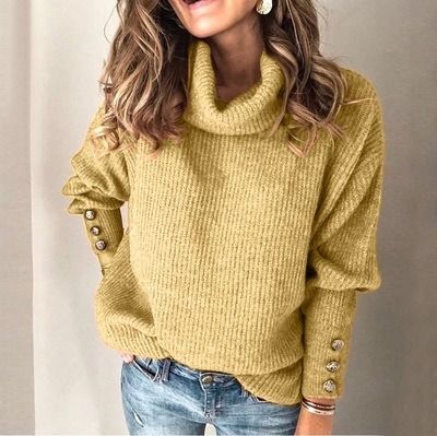 2024wish cross-border autumn and winter Europe and the United States foreign trade women's hoodie turtleneck sweater top spot