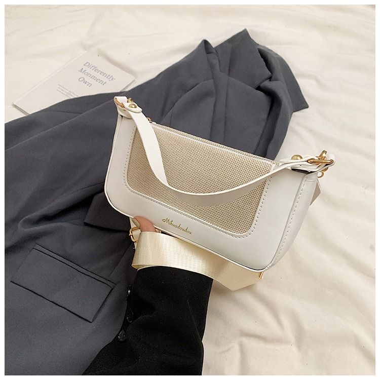African new Korean patchwork color contrast small square bag women this year popular retro shopping small bag literary simple single shoulder crossbody bag tide