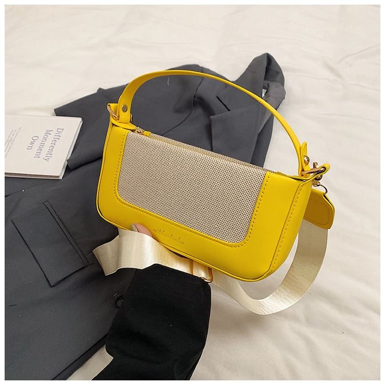 African new Korean patchwork color contrast small square bag women this year popular retro shopping small bag literary simple single shoulder crossbody bag tide