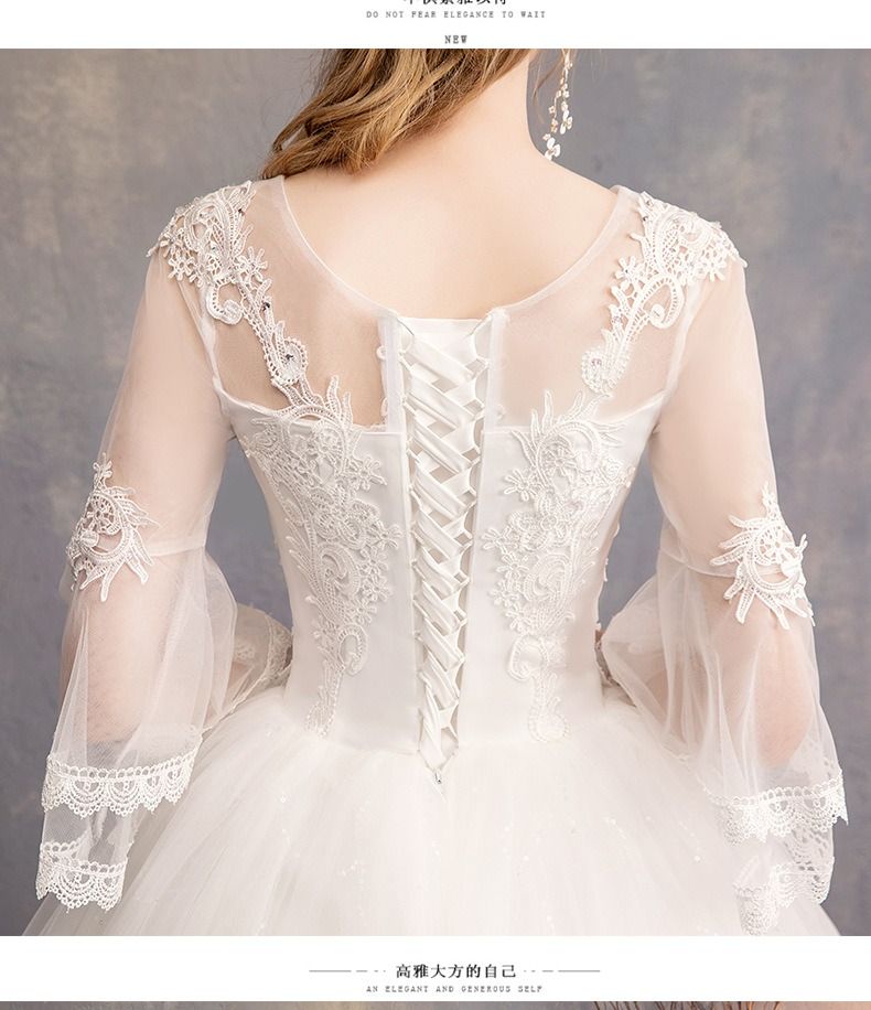 2025 Africa Korean Style Slim Fit Wedding Dress Mermaid Medding Dress Pricess Bride Floor Evening Dress Princess's Wedding Dress Elegant Floral Decorations Fashionable Simple Free Sweet Fresh Style
