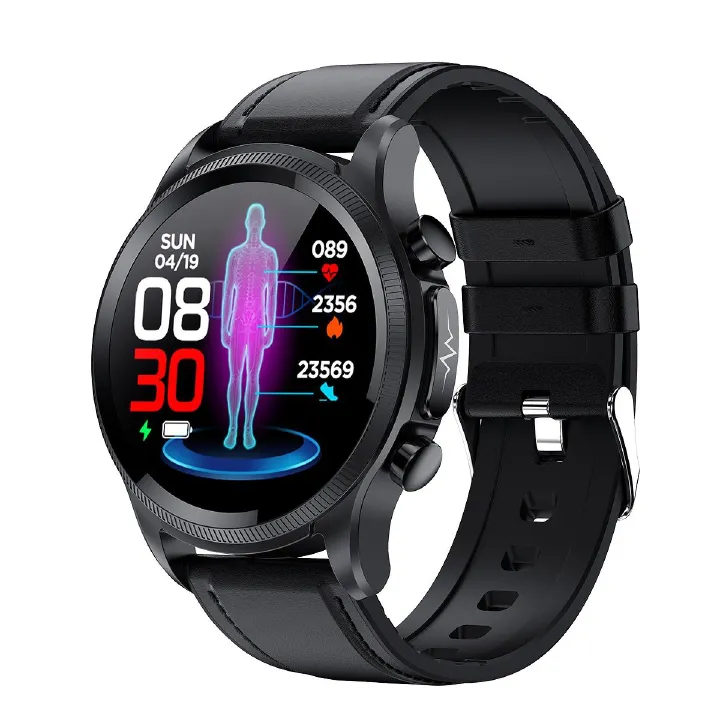 New Smartwatch E400 2025 Africa Europe America ECG+PPG Blo od Sugar Body Temperature Blood Pressure Blood Oxygen Sleep Step Counting Touch/Button Type Waterproof Photo Heart Rate Fashionable Gift