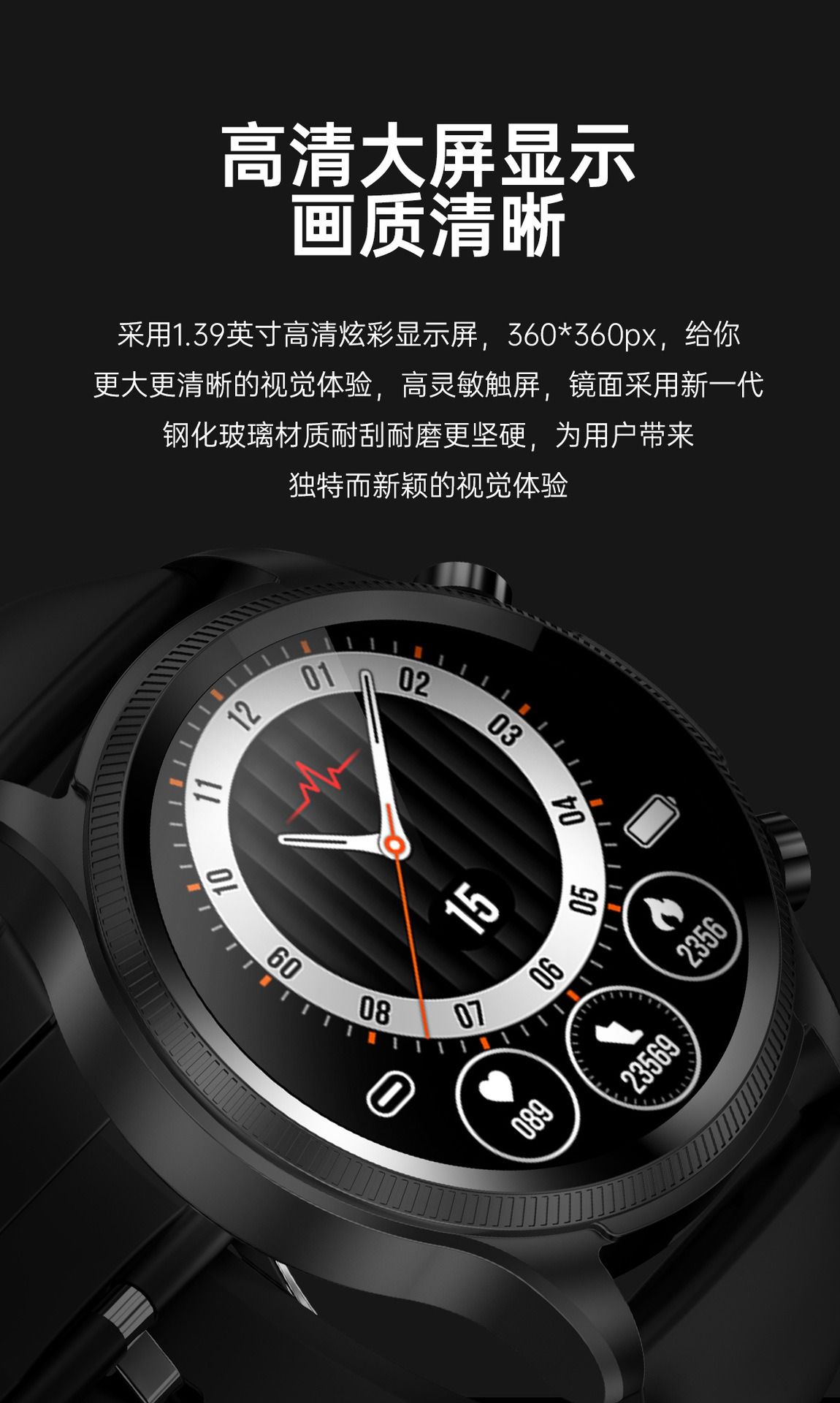 New Smartwatch E400 2025 Africa Europe America ECG+PPG Blo od Sugar Body Temperature Blood Pressure Blood Oxygen Sleep Step Counting Touch/Button Type Waterproof Photo Heart Rate Fashionable Gift