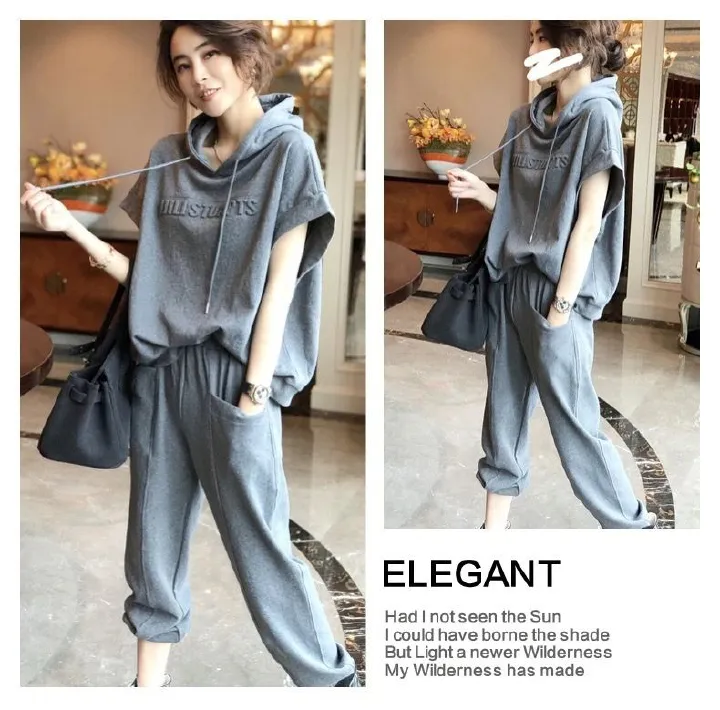 2025 Spring/Summer African-European Stylish Sportswear Set Ladies' Pants Featuring Fashionable Casual Unique Personality Trendy Patchwork Elements Letter Patterns Collage Technique Casual Style