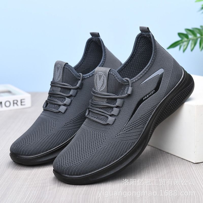 2025 Spring/Summer/Autumn Style Lace-up Shoes Men Large Size New Design Casual &  Sports Shoes Breathable Odor-Free Feet Running Shoes Trendy Comfortable Anti-Slip Sporty Style