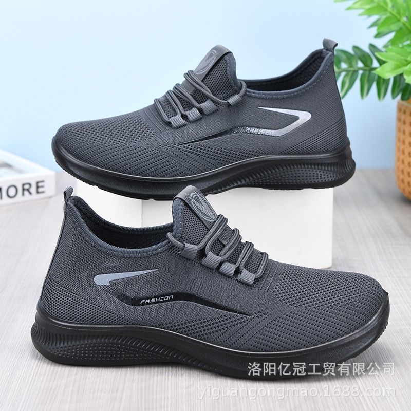 2025 Spring/Summer/Autumn Style Lace-up Shoes Men Large Size New Design Casual &  Sports Shoes Breathable Odor-Free Feet Running Shoes Trendy Comfortable Anti-Slip Sporty Style
