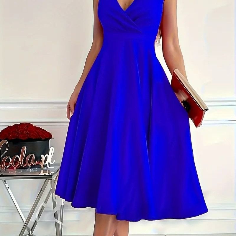 2025 New Spring/Summer Collection Africa Europe America Evening Dress Sleeveless Elegant Fashionable Evening Gown Solid Color Pattern Patchwork Technique Elegant Temperament Style