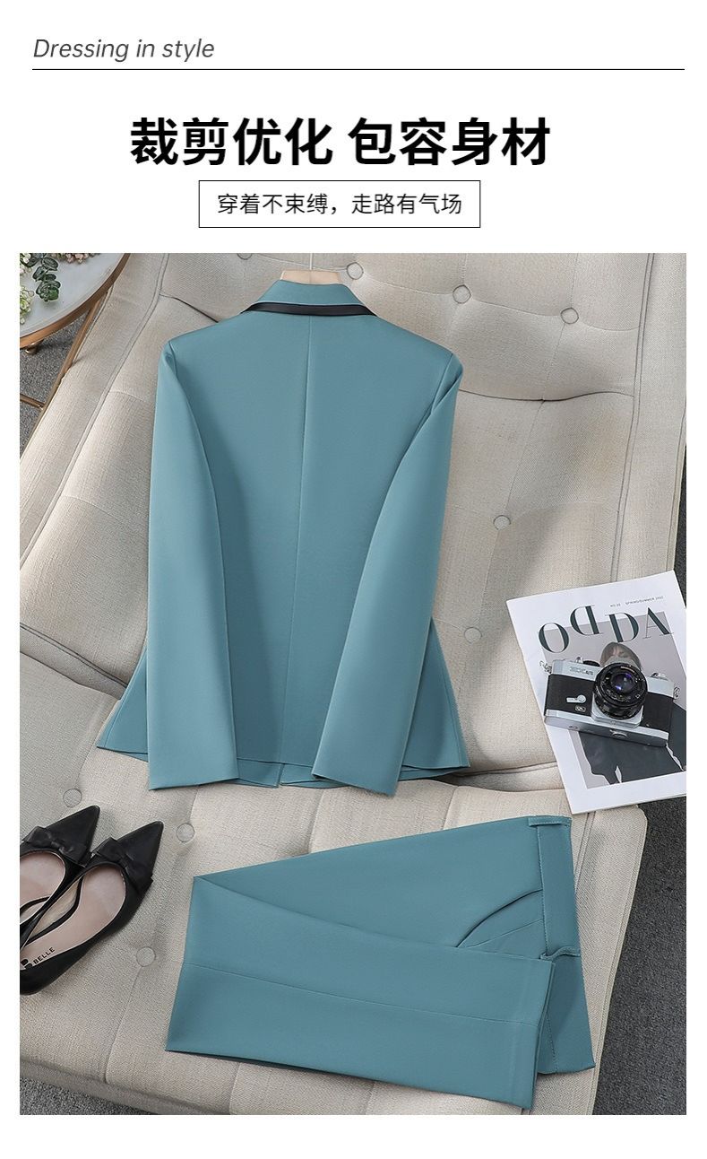2025 African European Formal Women's Professional Wear Stylish Western Suit Sets Korean Style Slim-fit Elegant Suitable College Students High-end Office Work Wear Intellectual Commuting Elegant