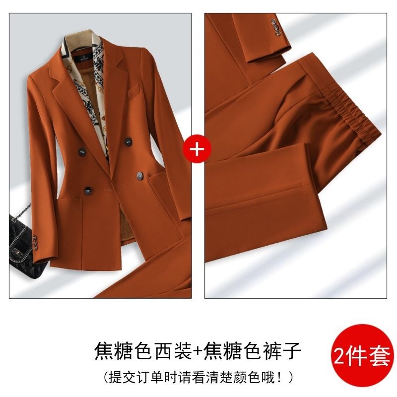 Africa Europe 2025  Multi-color Business Suit Set Elegant Female Figure Goddess Style Professional Manager's Formal Work Suit Slim Fit Intellectual Elegant Commuting Temperament Breathable Comfortable