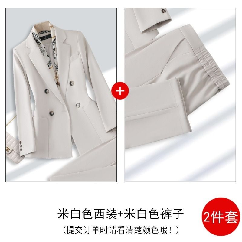 Africa Europe 2025  Multi-color Business Suit Set Elegant Female Figure Goddess Style Professional Manager's Formal Work Suit Slim Fit Intellectual Elegant Commuting Temperament Breathable Comfortable