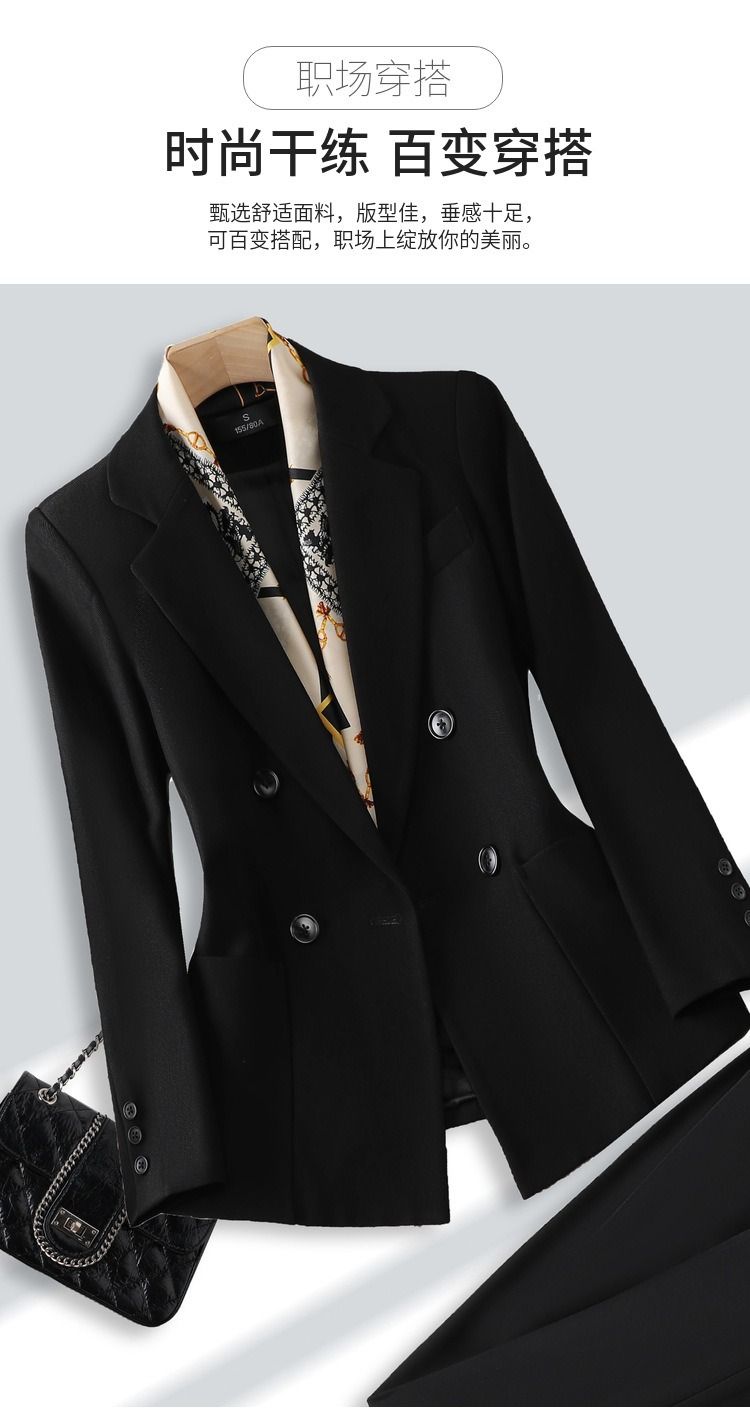 Africa Europe 2025  Multi-color Business Suit Set Elegant Female Figure Goddess Style Professional Manager's Formal Work Suit Slim Fit Intellectual Elegant Commuting Temperament Breathable Comfortable