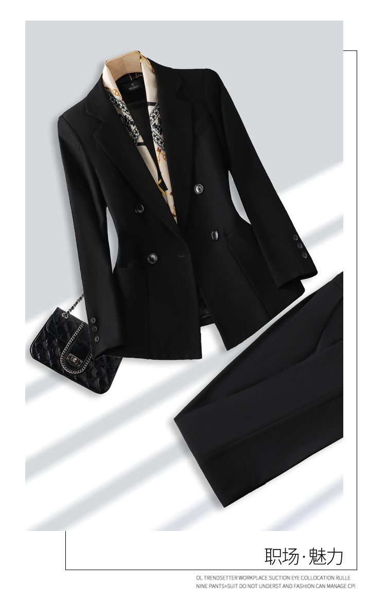 Africa Europe 2025  Multi-color Business Suit Set Elegant Female Figure Goddess Style Professional Manager's Formal Work Suit Slim Fit Intellectual Elegant Commuting Temperament Breathable Comfortable