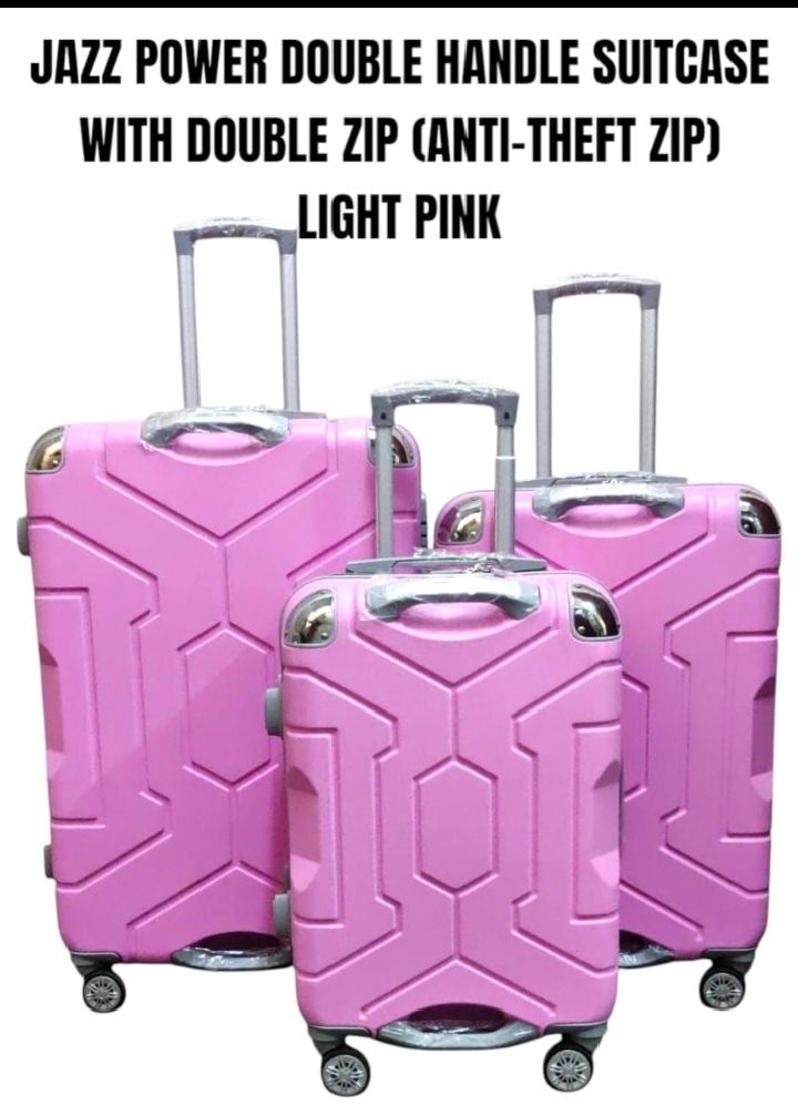 SPECIAL OFFER* SIZE 28

3 in 1 JAZZ POWER SUITCASE WITH DOUBLE ZIP ( ANTI-THEFT ZIPPER)

*JAZZ POWER ( RUBBER ) FIBER SUITCASE WITH DOUBLE ZIP ( ANTI THEFT ZIPPER) AND WITH EXTENSION*