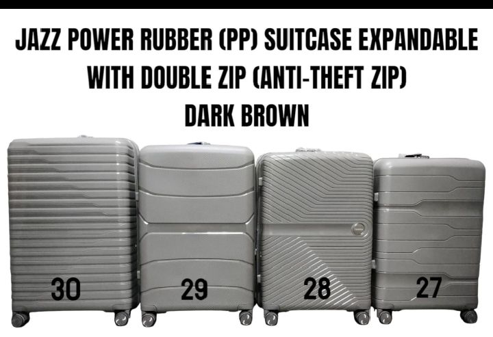 SPECIAL OFFER* SIZE 30

3 in 1 JAZZ POWER SUITCASE WITH DOUBLE ZIP ( ANTI-THEFT ZIPPER)

*JAZZ POWER ( RUBBER ) FIBER SUITCASE WITH DOUBLE ZIP ( ANTI THEFT ZIPPER) AND WITH EXTENSION*