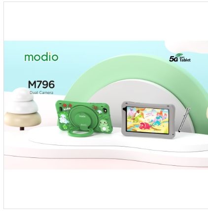 Brand New Modio M796 6GB 256GB Android kid's Tablet smooth performance and ample storage for educational apps, games, and content parental controls, a durable design Engaging pre-installed education