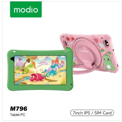 Brand New Modio M796 6GB 256GB Android kid's Tablet smooth performance and ample storage for educational apps, games, and content parental controls, a durable design Engaging pre-installed education