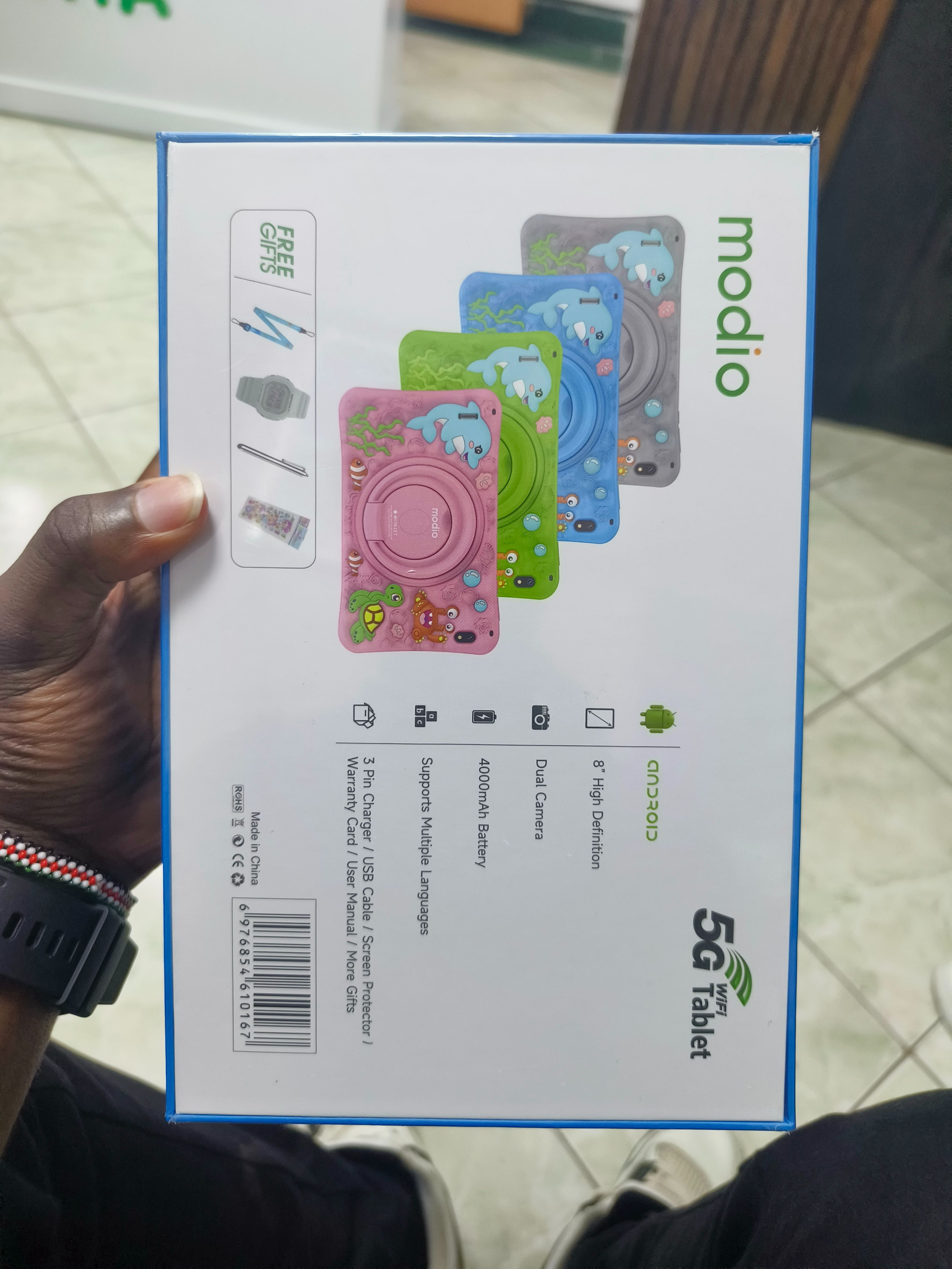 Brand New Modio M796 6GB 256GB Android kid's Tablet smooth performance and ample storage for educational apps, games, and content parental controls, a durable design Engaging pre-installed education
