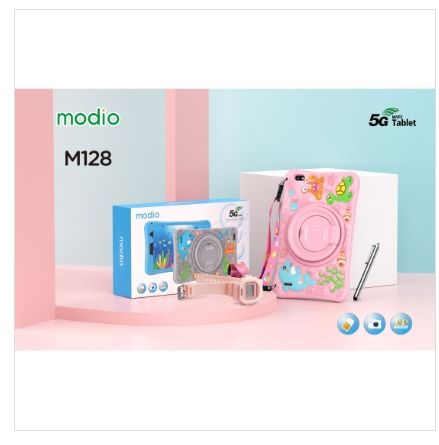 Brand New Modio M128 6GB 256GB Android kid's Tablet smooth performance and ample storage for educational apps, games, and content parental controls, a durable design Engaging pre-installed education