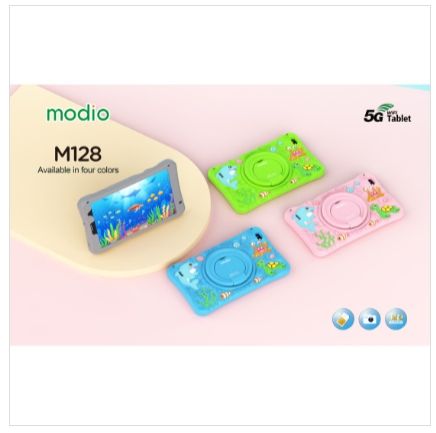 Brand New Modio M128 6GB 256GB Android kid's Tablet smooth performance and ample storage for educational apps, games, and content parental controls, a durable design Engaging pre-installed education