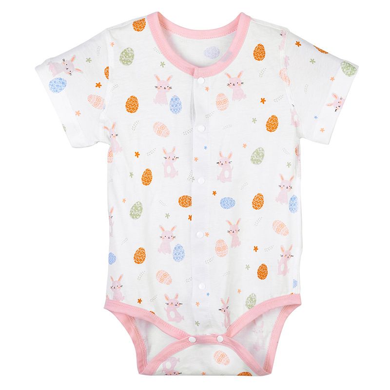 Baby Summer Romper – Soft Cotton Short Sleeve Bodysuit for Newborns & Infants, Lightweight Sleepwear & Playwear