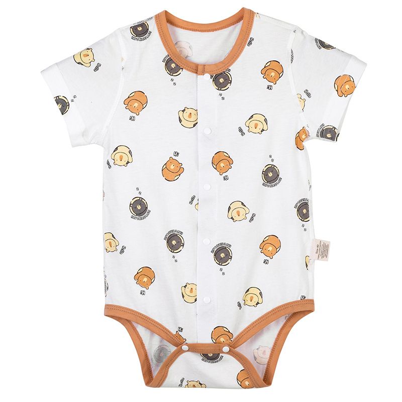 Baby Summer Romper – Soft Cotton Short Sleeve Bodysuit for Newborns & Infants, Lightweight Sleepwear & Playwear