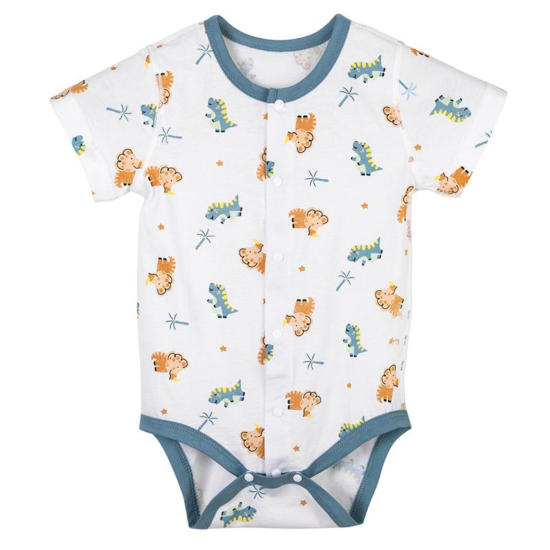 Baby Summer Romper – Soft Cotton Short Sleeve Bodysuit for Newborns & Infants, Lightweight Sleepwear & Playwear