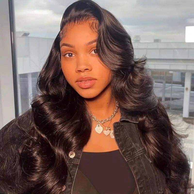 Lace Front Wig for Women – Long Wavy Curly Synthetic Hair, Natural Look Heat Resistant Fashion Afro Style