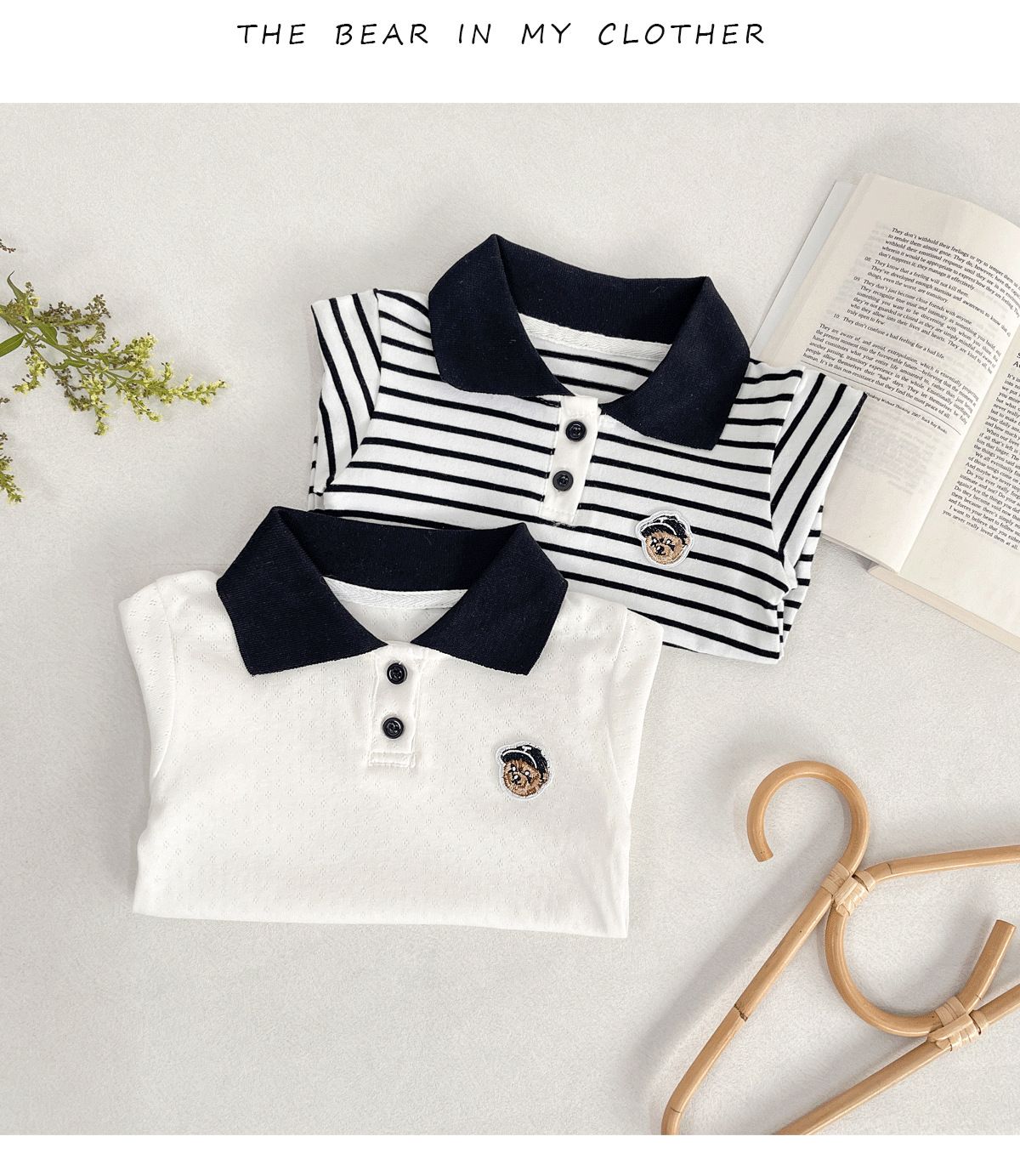 Baby Romper Summer Cotton Short Sleeve – Cute Bear Design, Soft Breathable A-Class Bodysuit for Infants
