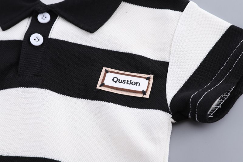 Summer Boys Outfit Set – 1–4 Years Striped Polo Shirt & Shorts, Casual Baby Boys Short Sleeve T-Shirt Set for Hot Weather