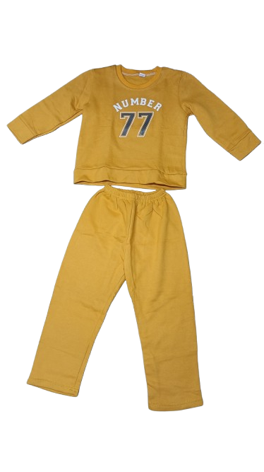 Fashion 0618 0-5Years girls and Boys 2Pcs Track Suit  Long Sleeve Sweatshirt and Elastic Pants