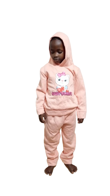 Fashion 0618 0-5Years girls and Boys 2Pcs Track Suit  Long Sleeve Sweatshirt and Elastic Pants