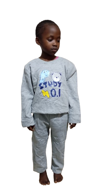 Fashion 0618 0-5Years girls and Boys 2Pcs Track Suit  Long Sleeve Sweatshirt and Elastic Pants