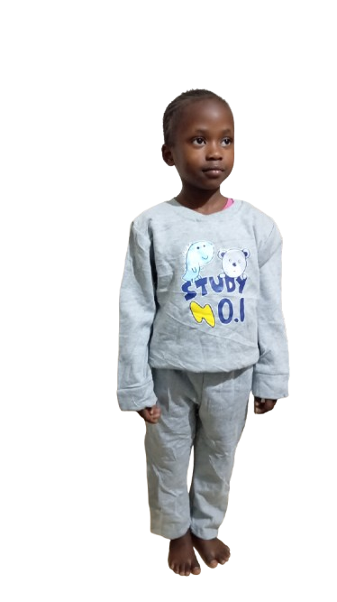 Fashion 0618 0-5Years girls and Boys 2Pcs Track Suit  Long Sleeve Sweatshirt and Elastic Pants