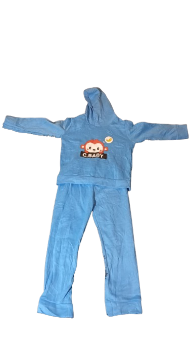Fashion 0618 0-5Years girls and Boys 2Pcs Track Suit  Long Sleeve Sweatshirt and Elastic Pants