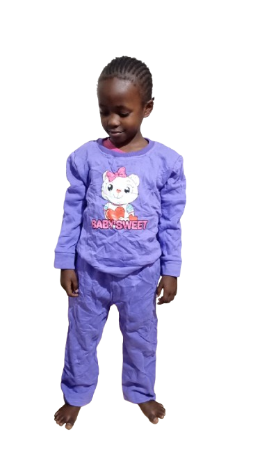 Fashion 0618 0-5Years girls and Boys 2Pcs Track Suit  Long Sleeve Sweatshirt and Elastic Pants