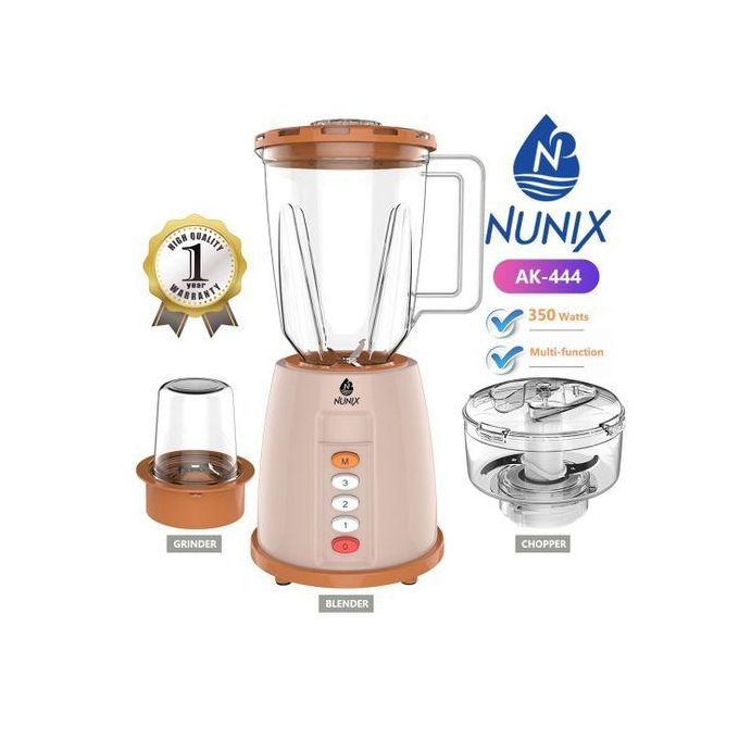 Nunix AK-444 Blender, an affordable, high-quality, and energy-efficient home appliance designed to simplify your kitchen tasks.