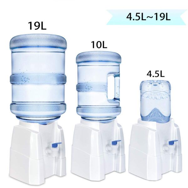Rashnik nonelectrick Table Top Water Dispenser Small Size NORMAL Water ONLY - White N.B:( DOES NOT DISPENSE HOT or COLD  WATER)