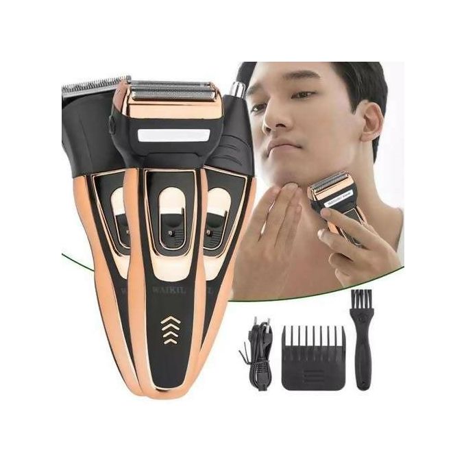 Geemy Rechargeable Hair Shaving Machine, Shaver- 3 In 1