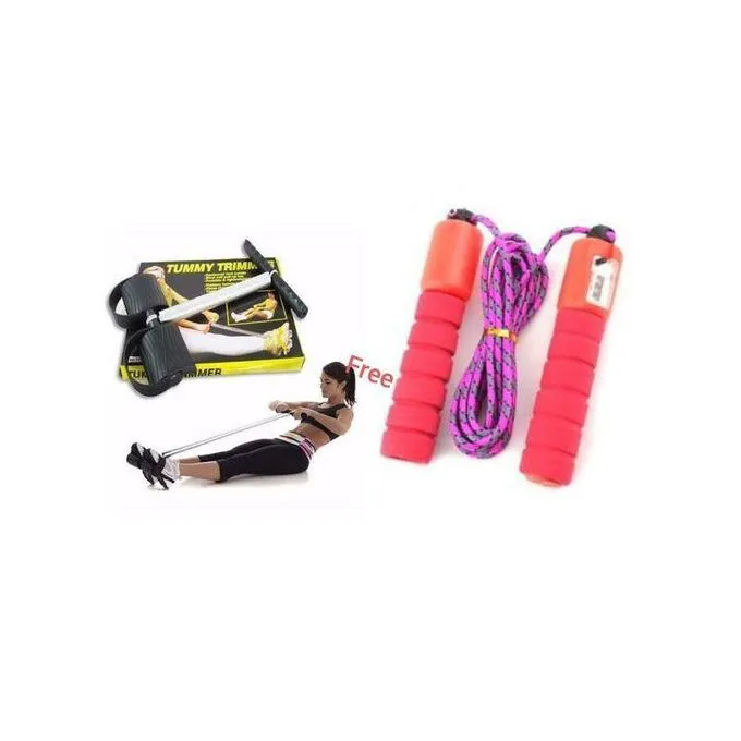 Tummy Trimmer Double Spring Execiser Free Skipping Rope