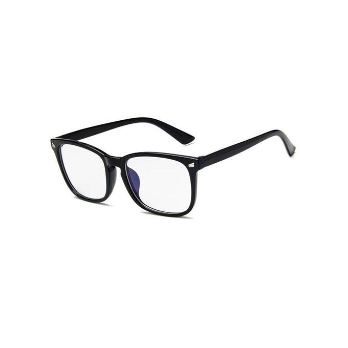 Blue Light Block Glasses Men & Women Anti Eye Strain Headache Computer Video Gaming Glasses Gamer Filter Screen Glare UV Protective Blocker Clear Lens Rectangle Wide Nerd Small Black Lightweight Frame