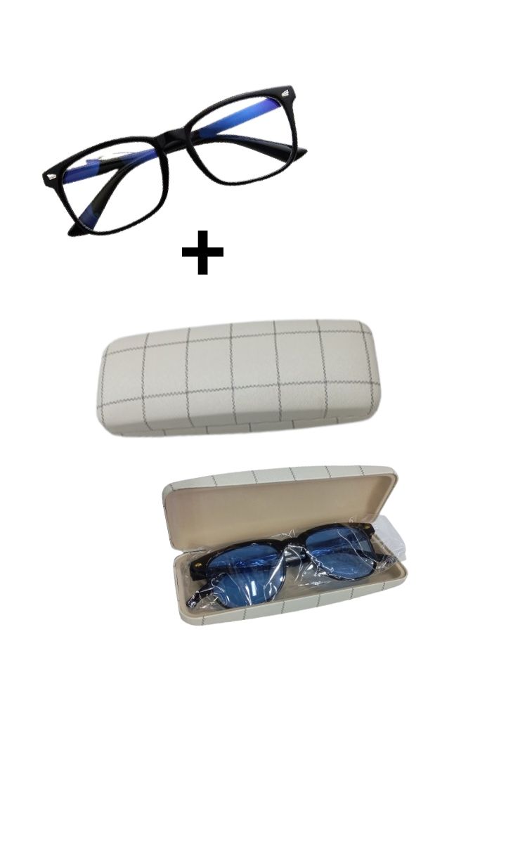 Blue Light Block Glasses Men & Women Anti Eye Strain Headache Computer Video Gaming Glasses  + a free casing and a wrist watch