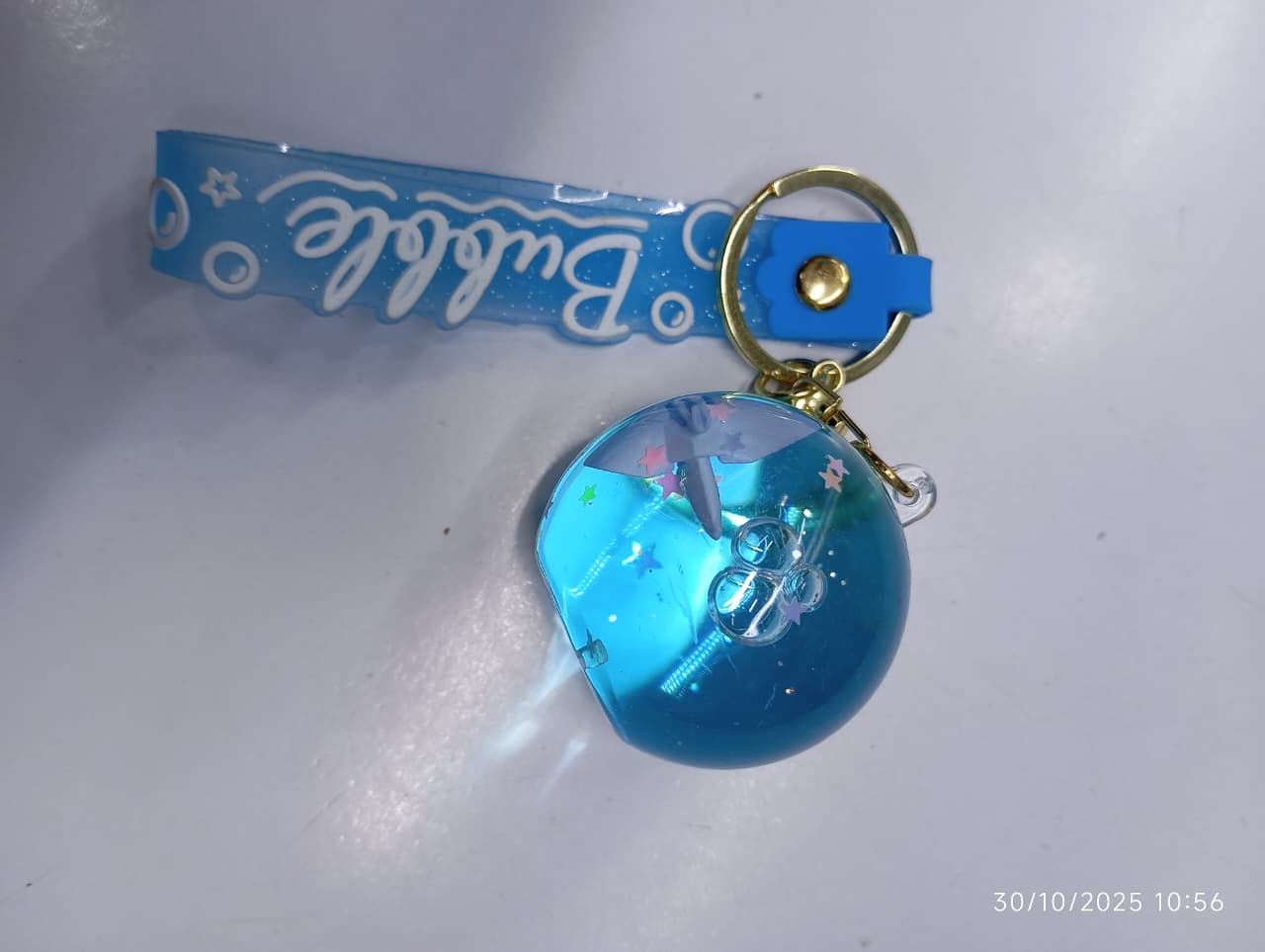 glittering random colour and patern key holder