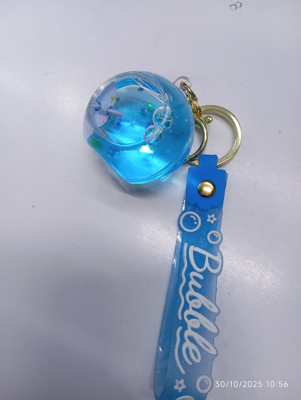 glittering random colour and patern key holder
