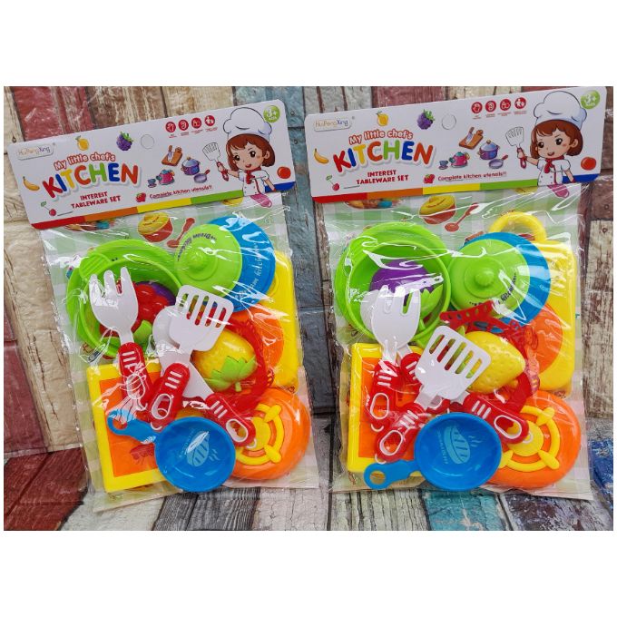 18 PCS LITTLE CHEF KITCHEN SET Cooking Toy for Kids - Toys for Girls
