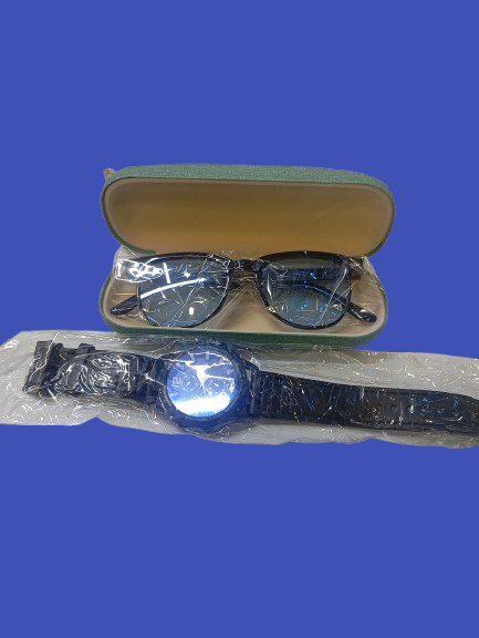 Blue Light Block Glasses Men & Women Anti Eye Strain Headache Computer Video Gaming Glasses  + a free casing and a wrist watch
