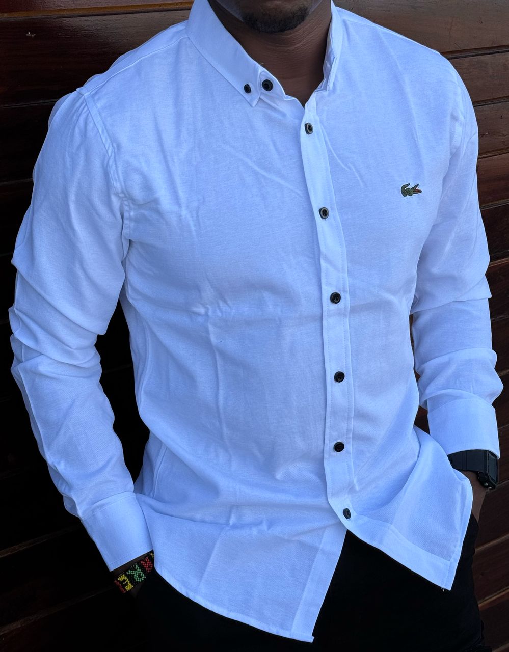 High quality plain official fashionable timeless and classic Men's Long Sleeve heavy cotton Dress Shirts with a Solid Slim Fit Hipster Style