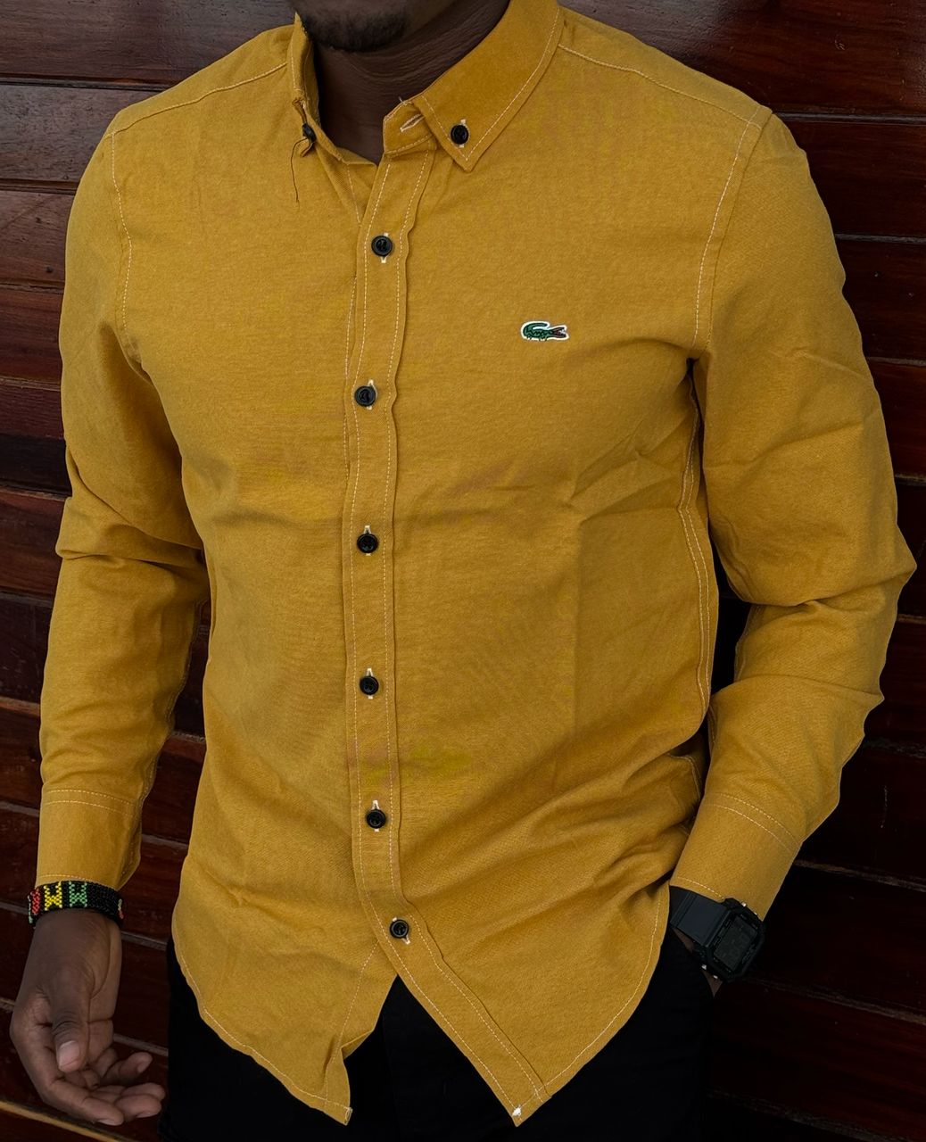 High quality plain official fashionable timeless and classic Men's Long Sleeve heavy cotton Dress Shirts with a Solid Slim Fit Hipster Style