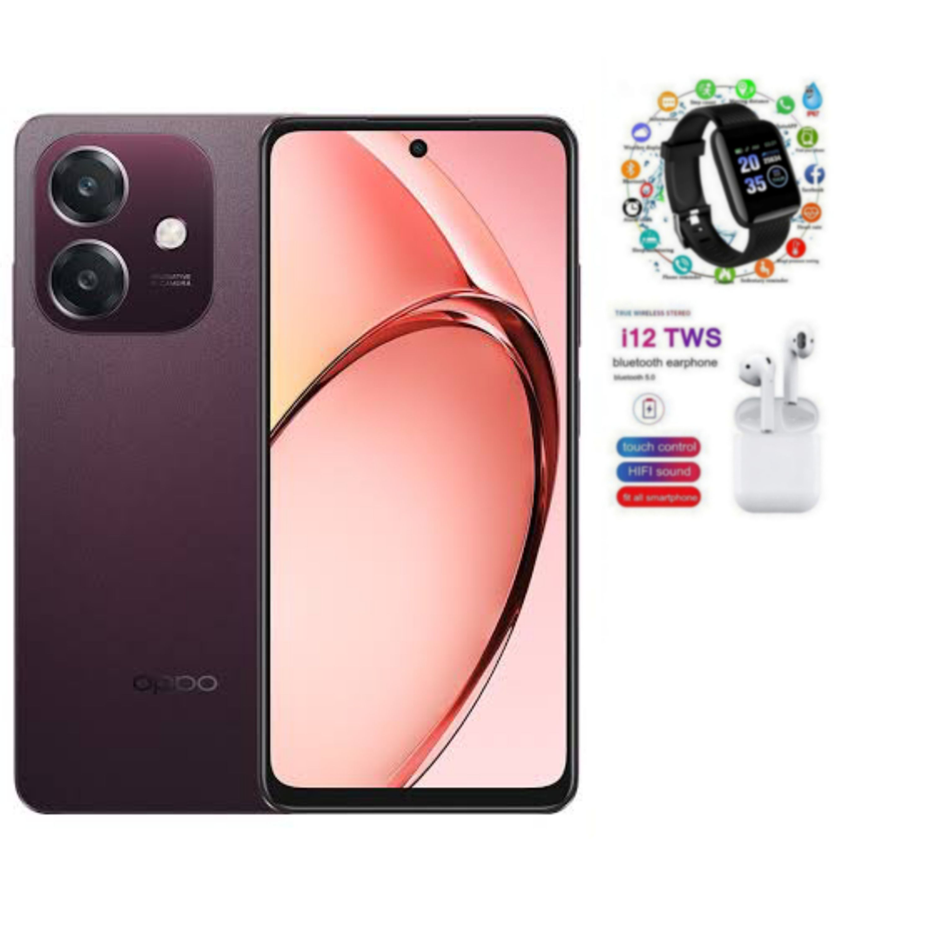 LIMITED OFFER !!BRAND NEW Oppo A3x Smart phone,6.67 inches, 64GB ROM + 4GB RAM, Battery: 5100mAh (Dual SIM) 50MP