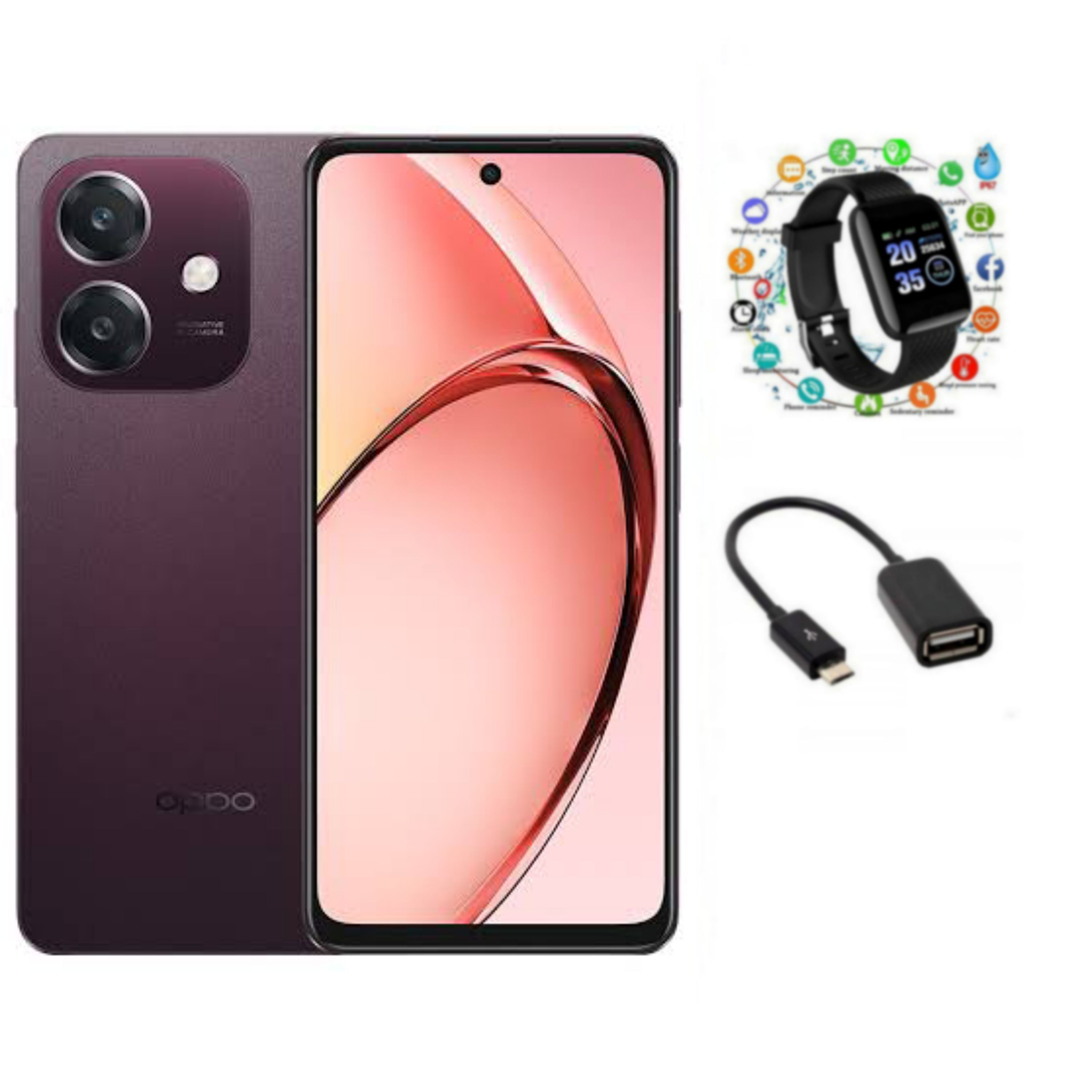 LIMITED OFFER !!BRAND NEW Oppo A3x Smart phone,6.67 inches, 128GB ROM + 4GB RAM, Battery: 5100mAh (Dual SIM) 50MP