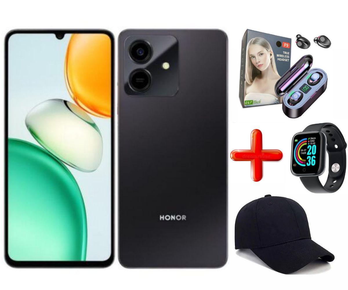 (SUPER DEALS!!!) HONOR PLAY 10 64GB ROM Storage + 3GB RAM 6.74″ display 13MP MAIN CAMERA, Helio G81 chipset, 5000 Mah battery capacity, Android 15 (Go edition) USB Type-C 2. Smartphone + FREE GIFTS